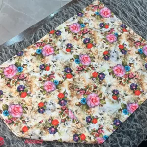 فروش عمده روبالشتی مخمل دورو گلدار