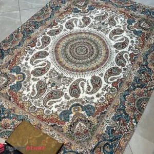 فروش عمده روفرشی مخمل شانل طرح فرش