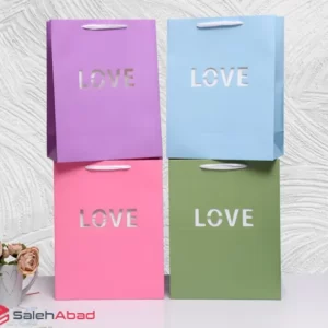 فروش عمده ساک کادو طرح LOVE
