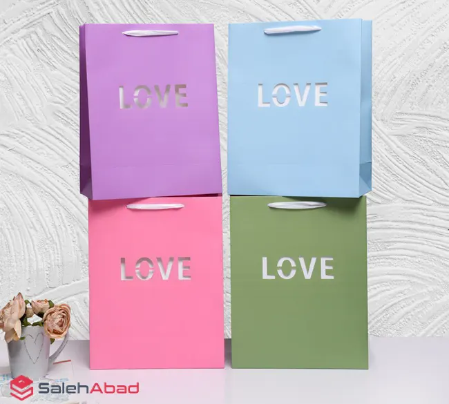 فروش عمده ساک کادو طرح LOVE