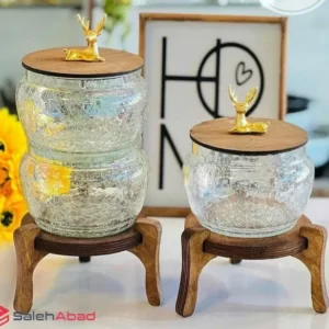 فروش عمده کندی باکس پایه چوبی طرح گوزن