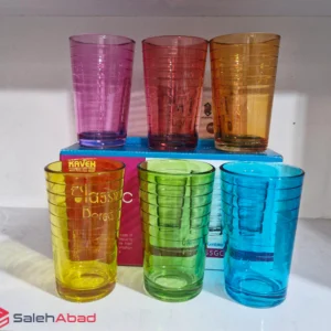فروش عمده لیوان کلاسیک درسا رنگی کاوه