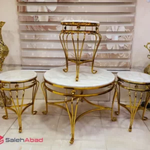 فروش عمده میز جلو مبلی و عسلی صفحه سنگی