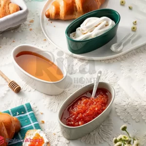 فروش عمده پیاله سرامیکی بیضی 3 تایی