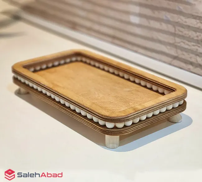 فروش عمده سینی چوبی مستطیلی مهره دار