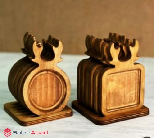 فروش عمده زیر لیوانی گوزنی استند دار