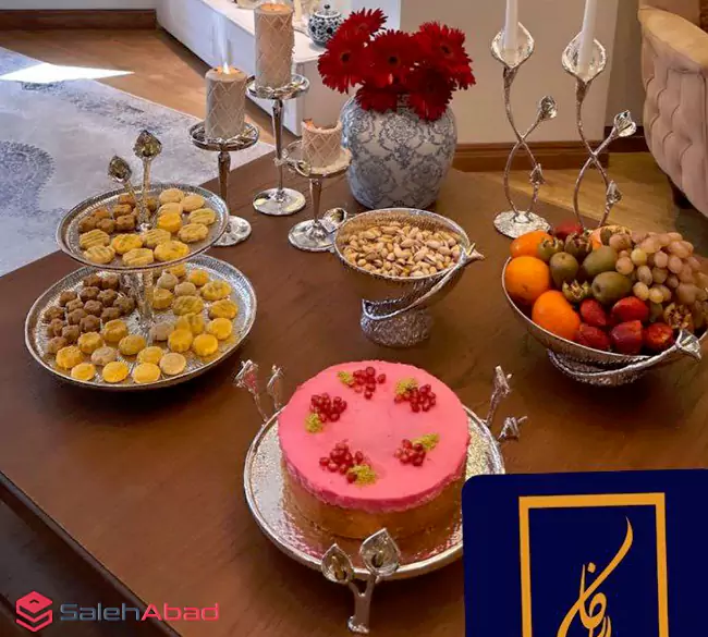 فروش عمده ست ظروف پذیرایی طرح لیلیوم