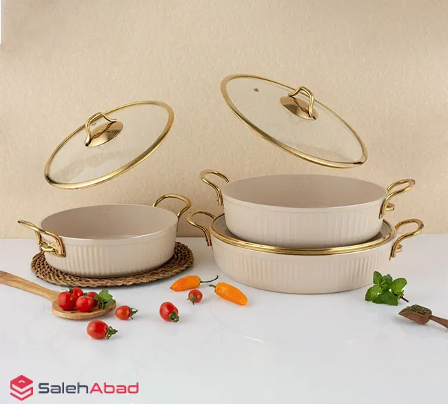 فروش عمده سرویس تابه گرانیتی EVIZ