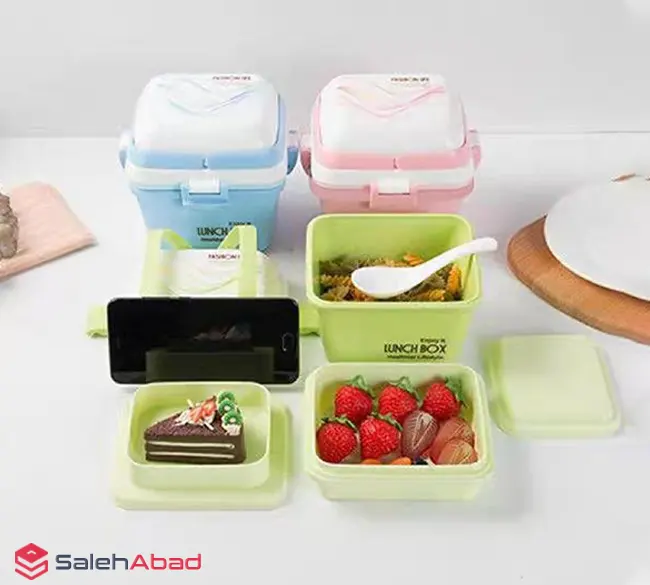 فروش عمده ظرف غذا 3 خانه LUNCH BOX