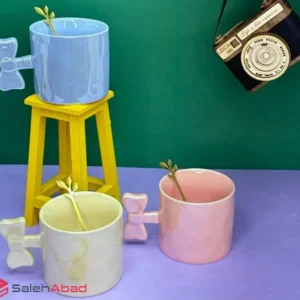 فروش عمده ماگ هولوگرامی دسته پاپیون