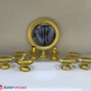فروش عمده هفت سین فلزی پایه دار نیلوفر