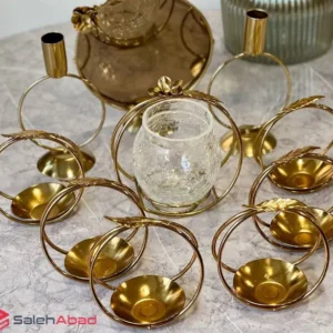 فروش عمده ست هفت سین فلزی مدل برگ