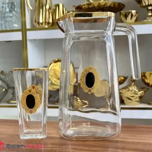 فروش عمده پارچ و لیوان لب طلا استرلینگ