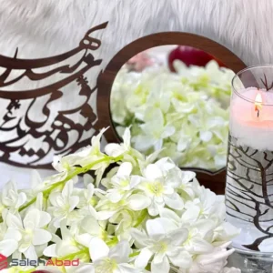 فروش عمده آینه هفت سین گرد پایه چوبی