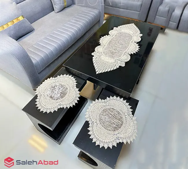 فروش عمده رانر 3 تکه مخمل دانتل