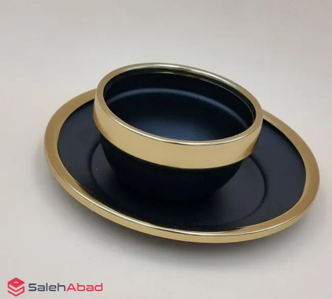 فروش عمده ست پیاله و پیش دستی مشکی