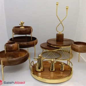 فروش عمده سرویس پذیرایی چوبی گرد
