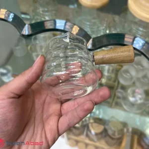 فروش عمده سس خوری پیرکس مدل دسته چوبی
