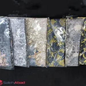 فروش عمده رومیزی مخمل شانل طرح دار