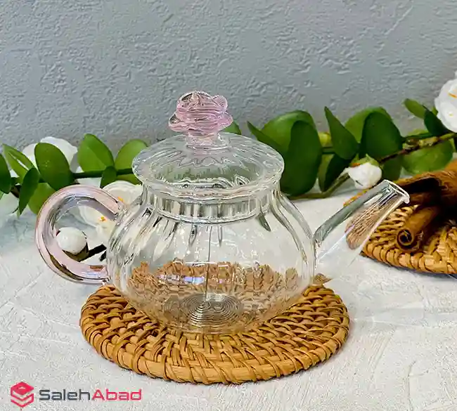 فروش عمده قوری زعفران کدو گل صورتی