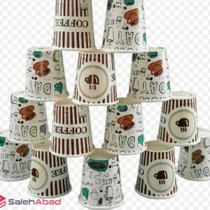 فروش عمده لیوان یکبار مصرف کاغذی 50 تایی