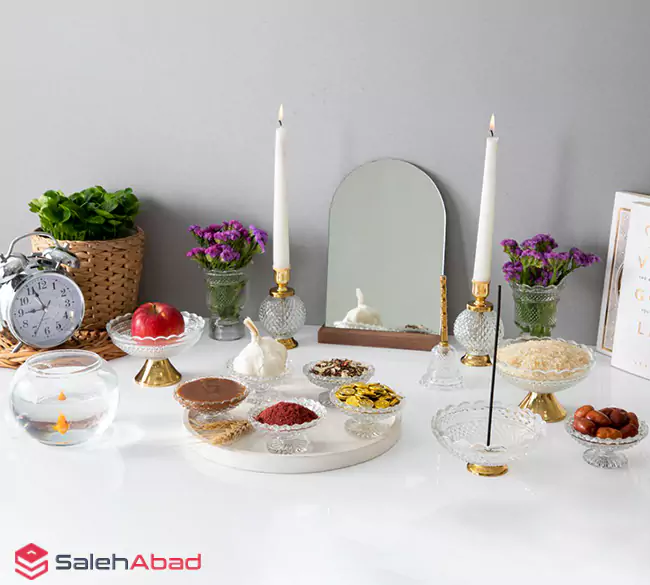 فروش عمده ظروف هفت سین شیشه ای