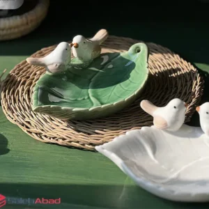 فروش عمده ظرف پذیرایی برگ طرح پرنده