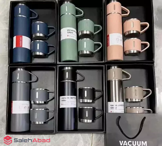 فروش عمده فلاسک با سه لیوان VACUUM