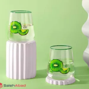 فروش عمده لیوان شیشه ای طرح کیوی دالیا
