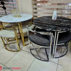 فروش عمده میز ناهار خوری گرد کم جا