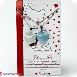 فروش عمده ست گردنبند قلب شب تاب