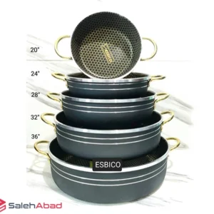 فروش عمده ست تابه 5 تایی زنبوری اسبیکو