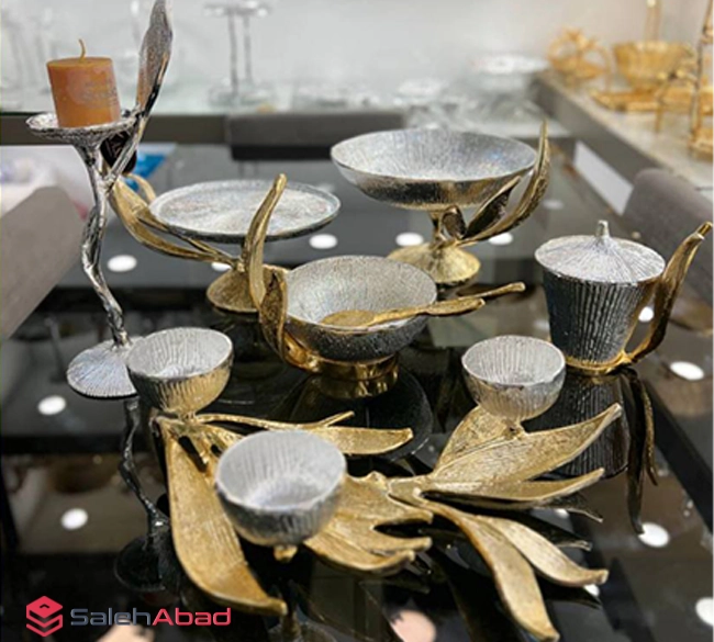 فروش عمده ست پذیرایی آلومینیوم طرح برگ