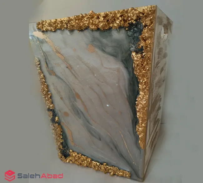 فروش عمده سطل زباله رزینی طرح ماربل