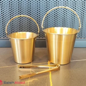 فروش عمده سطل یخ استیل دسته دار