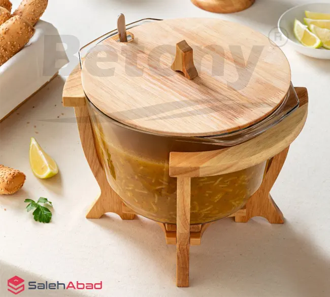 فروش عمده سوفله سوپ خوری با استند چوبی