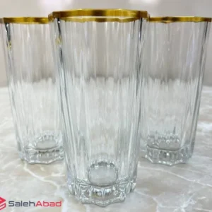 فروش عمده لیوان شربت خوری سورنا لب طلا