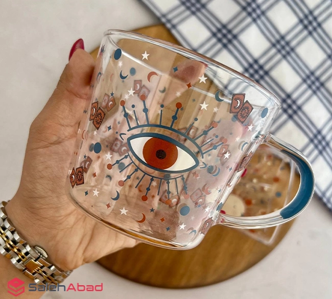 فروش عمده ماگ پیرکس طرح چشم