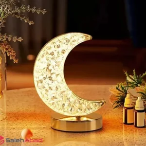 فروش عمده چراغ خواب کریستالی طرح ماه