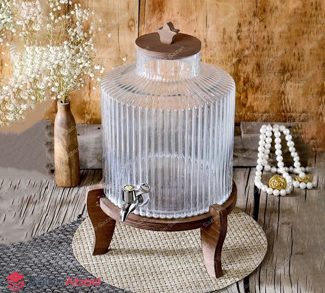 فروش عمده کلمن شربت خوری طرح شیاردار