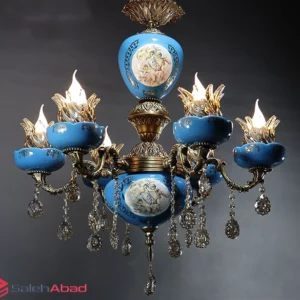 فروش عمده لوستر چینی طرح فرشته 6 شاخه