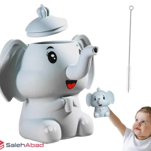 فروش عمده لیوان سیلیکونی درب دار فیل