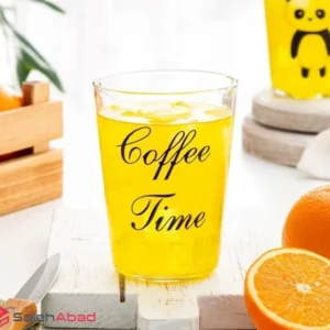 فروش عمده لیوان شیشه ای موکا طرح تکست