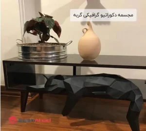 فروش عمده مجسمه دکوراتیو گرافیکی گربه
