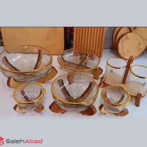 فروش عمده سرویس پذیرایی ترک پایه چوبی