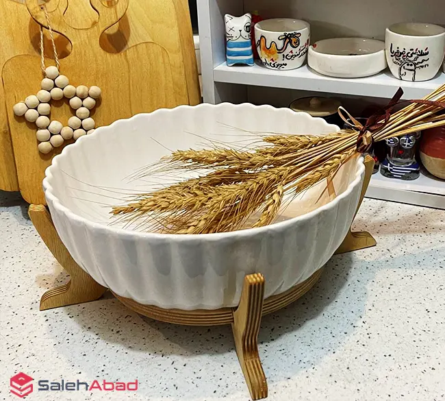 فروش عمده کاسه سالاد خوری زیر چوبی