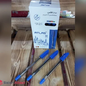 فروش عمده خودکار آبی 0.7 اطلس 50 عددی