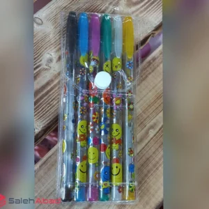 فروش عمده خودکار اکلیلی 6 رنگ