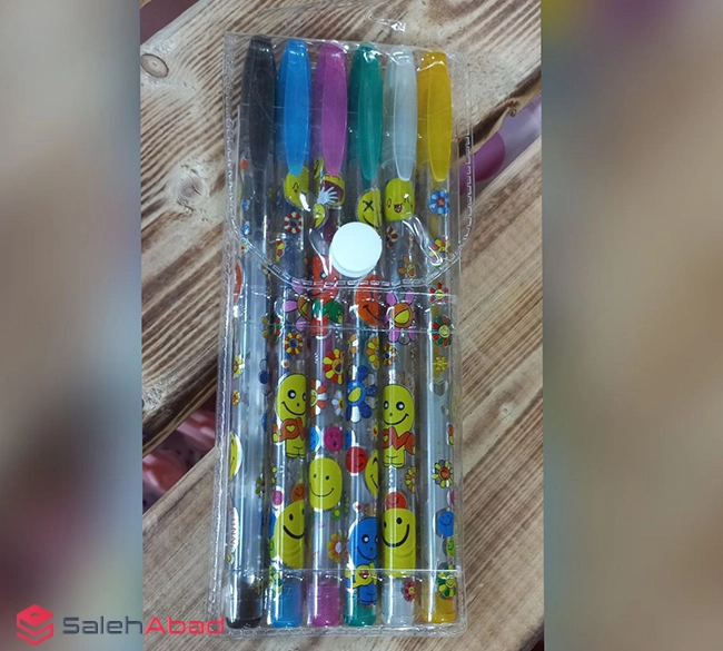 فروش عمده خودکار اکلیلی 6 رنگ