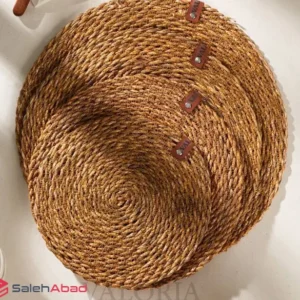 فروش عمده زیر بشقابی گرد حصیری